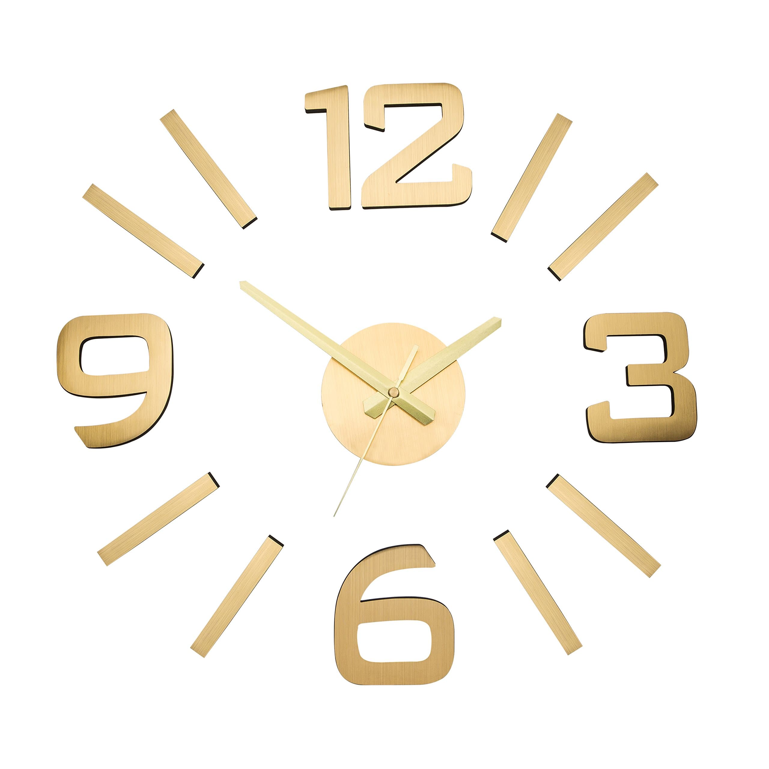 Auratime Polyurethane Wall Clock (23 inch, Gold)