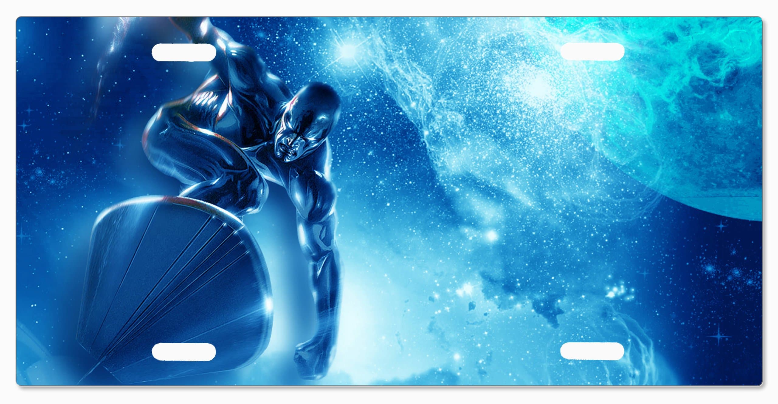 Fantastic Four Silver Surfer Vanity License Plate
