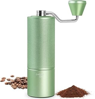 TIMEMORE Chestnut C3S Manual Coffee Grinder, Hand Coffee Grinder with Adjustable Grind Setting, Stainless Steel S2C Conical Burr Coffee Grinder, for Espresso to French Press - Green