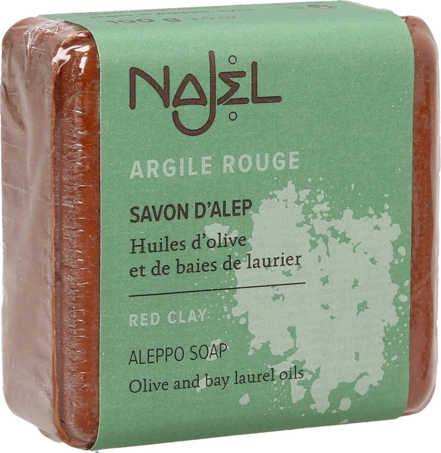 Najel Aleppo soap with red Clay 100 g