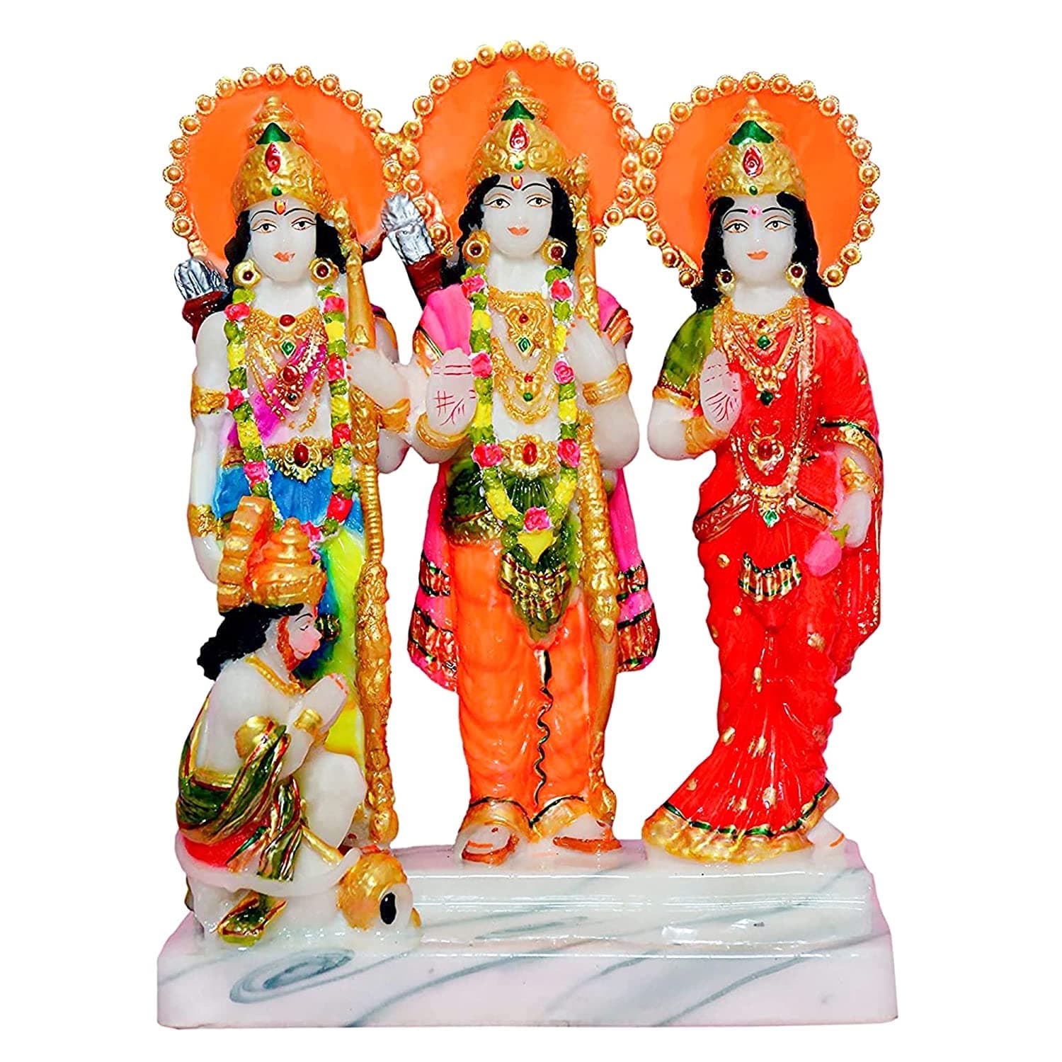 Ram Darbar Statue, 6 Inches, Multicolour, 1 Piece