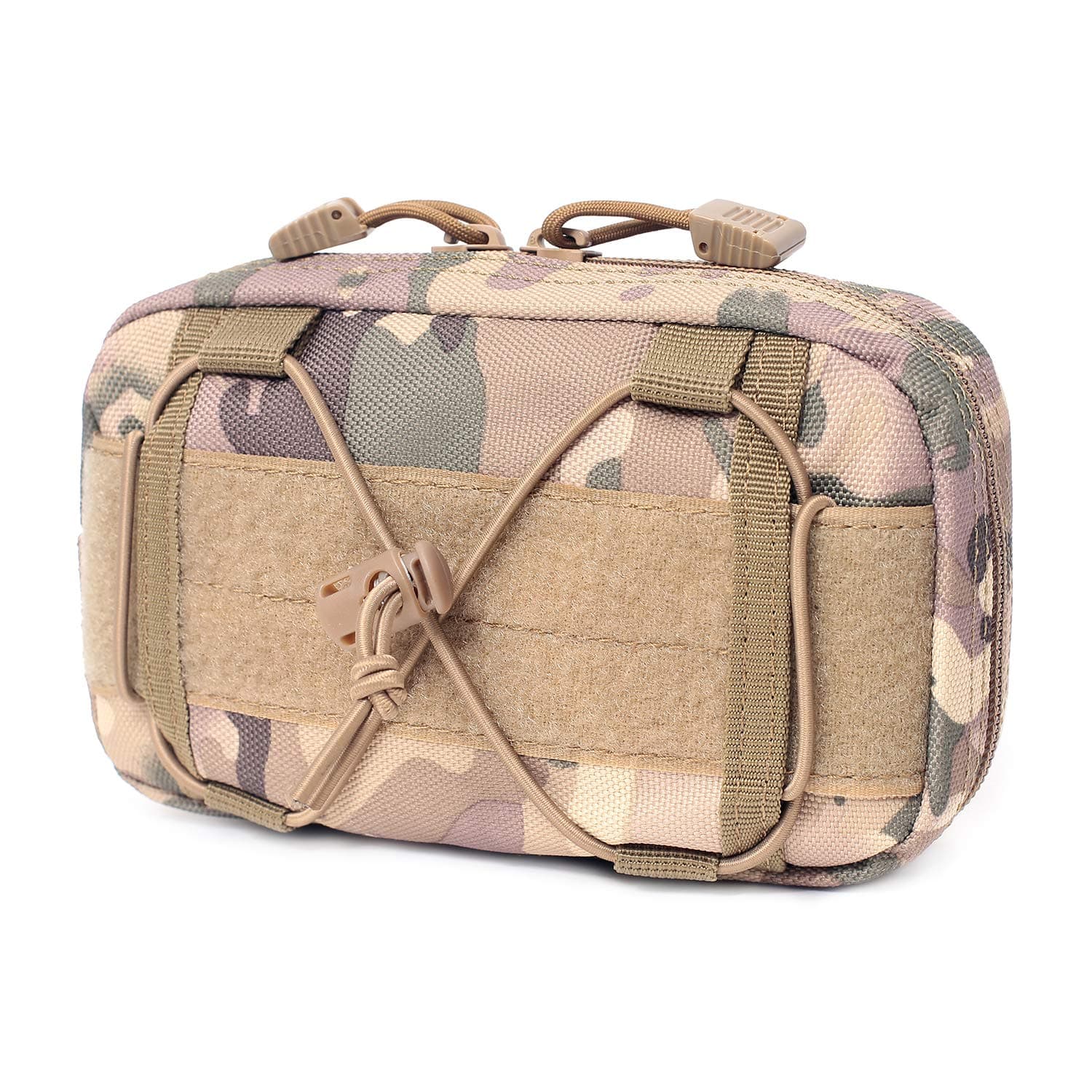 Tactical Molle Horizontal Admin Pouch Compact 1000D Utility EDC Tool Bag with Shoulder Strap