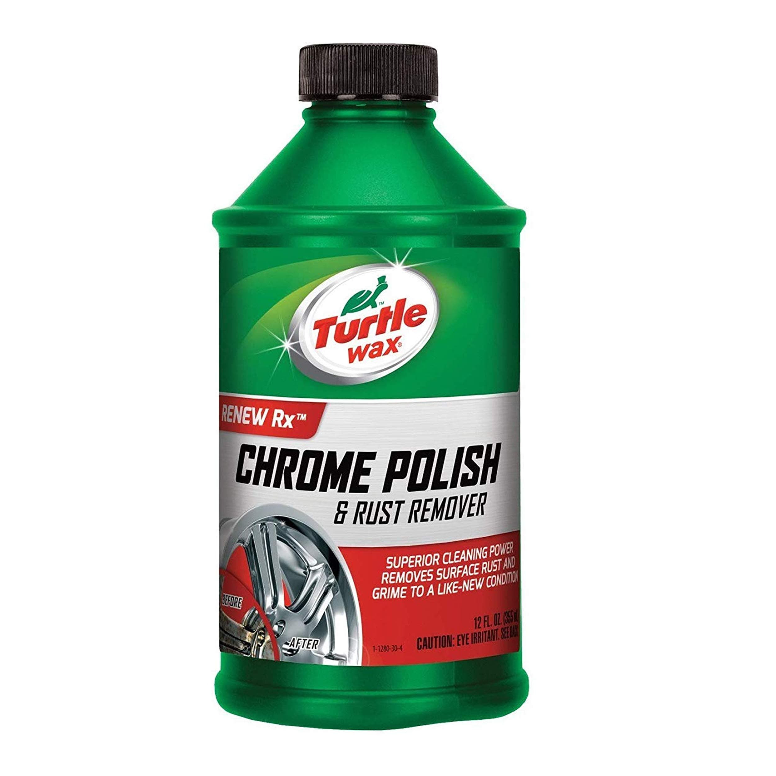 Turtle Wax Liquid Chrome Polish & Rust Remover, 12 Fl Oz