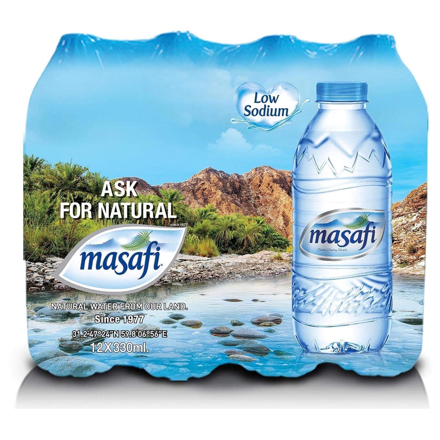 Water, Pack of 12 - 330 ml