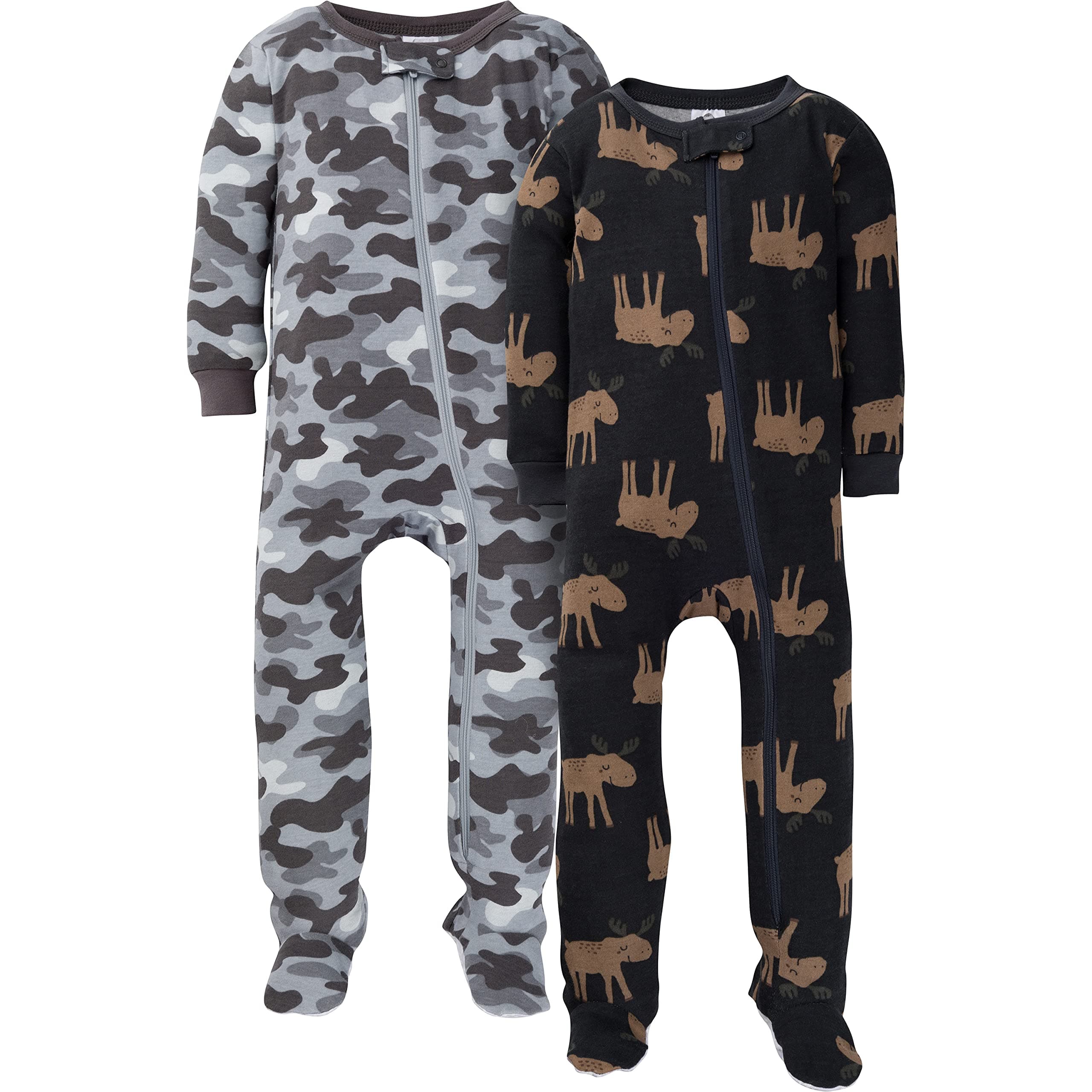 Baby Boys' 2-Pack Footed Pajamas