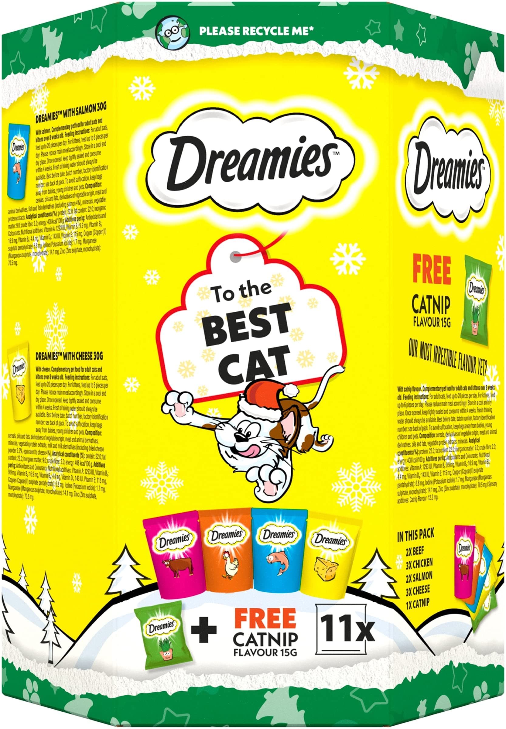 Dreamies Box for Cats Mixed Biscuits 315g (X 1 Gift Box)