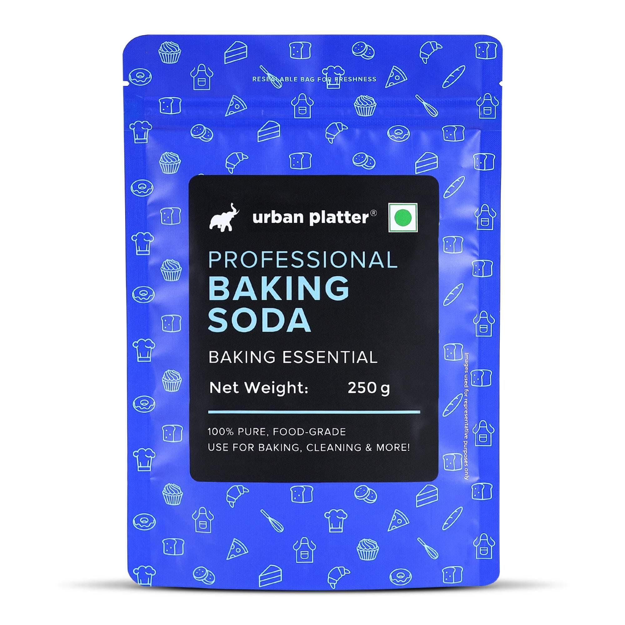 Urban Platter Baking Soda, 250g (Baking & Cooking Essential, Food-Grade Sodium Bicarbonate, Multi-Use Kitchen & Household Cleaner, Deodorizer)