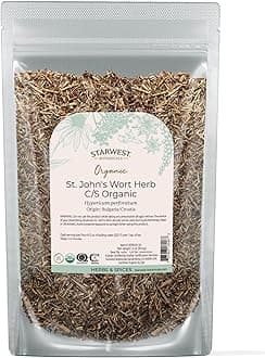 Starwest Botanicals Organic St. John's Wort Herb C/S, 4 Ounces