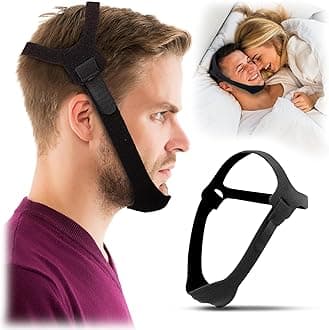Anti Snoring Chin Strap for Men and Women CPAP Users - Airflow Jaw Strap - Effective Snore Solution for Excessive Snoring