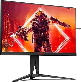 AOC AGON Gaming - AG275QZN/EU - 27 Inch QHD Monitor, 240Hz, 1ms GTG, VA, HDR 400, FreeSync Premium, Low Inputlag, shadow control (2560 x 1440 @ 240Hz,400 cd/m² HDMI 2.0 / DP 1.4 / USB 3.2)