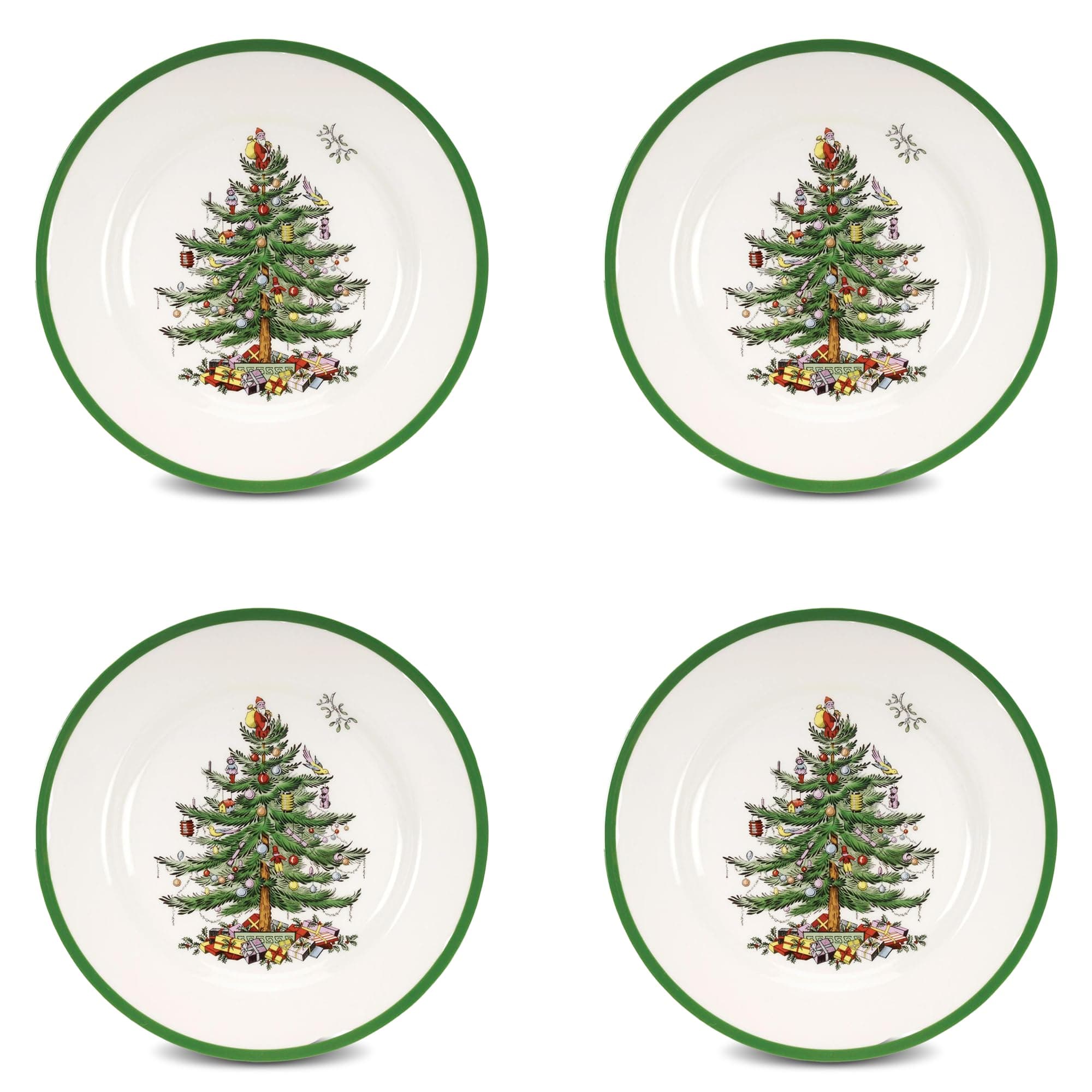 Portmeirion Spode Dinner Plates, Multi-Colour, Set of 4