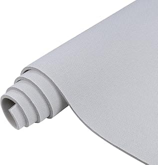 Auto Headliner Fabric Mesh Type 60inx98in with Foam Backing Interior Replacement Headliner Material Car Roof Upholstery Fabric for All Vehicles RV Boat Home DIY, Silver