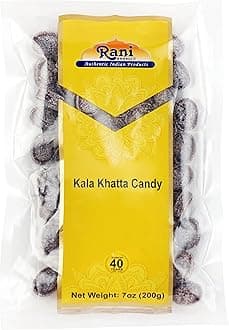 Rani Kala Khatta Candy 7oz (200g) ~ Indian Tasty Treats | Vegan | Gluten Friendly | NON-GMO | Indian Origin