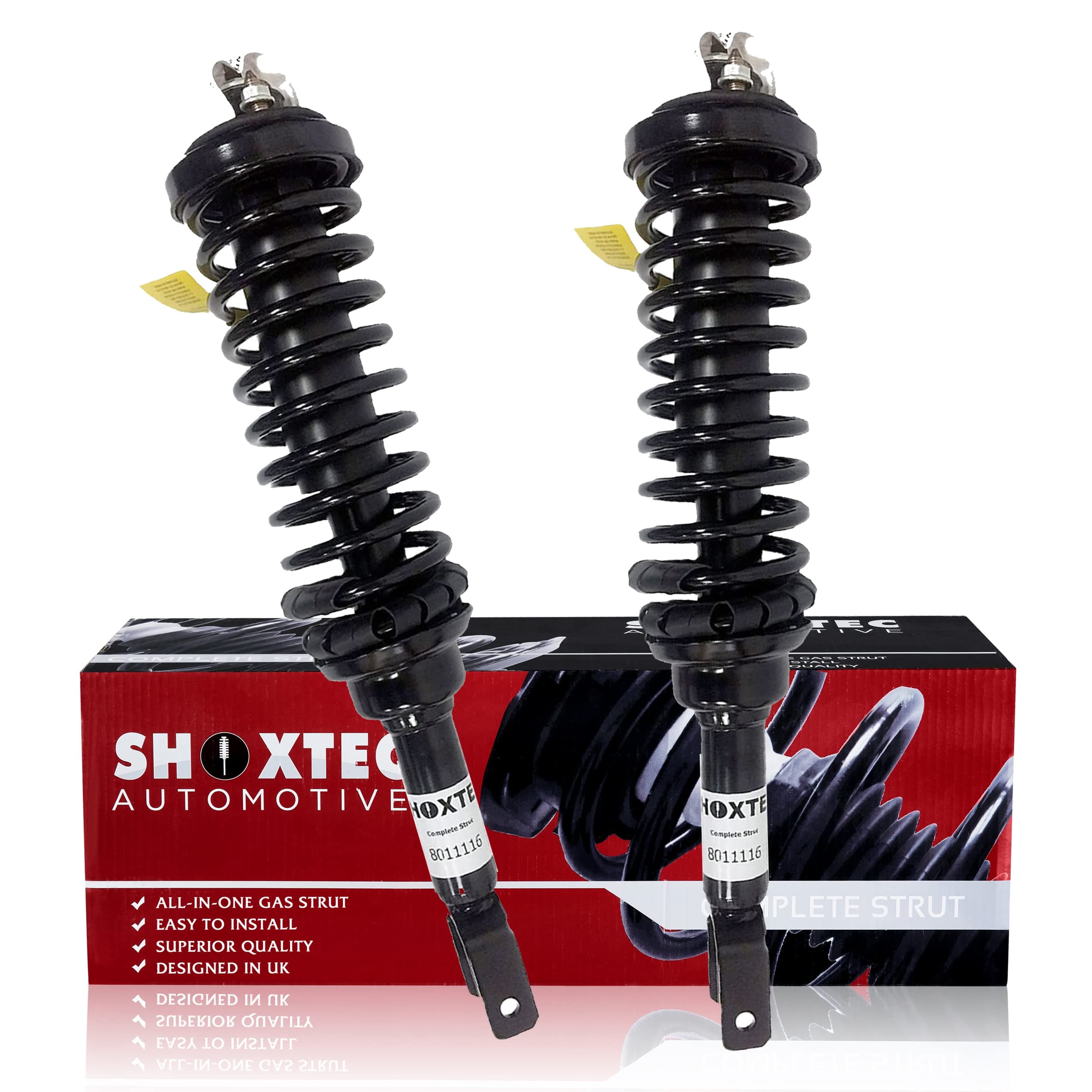 Shoxtec Rear Pair Complete Struts Assembly Replacement for 1996-2000 Honda Civic Coil Spring Assembly Shock Absorber Repl. part no. 171292