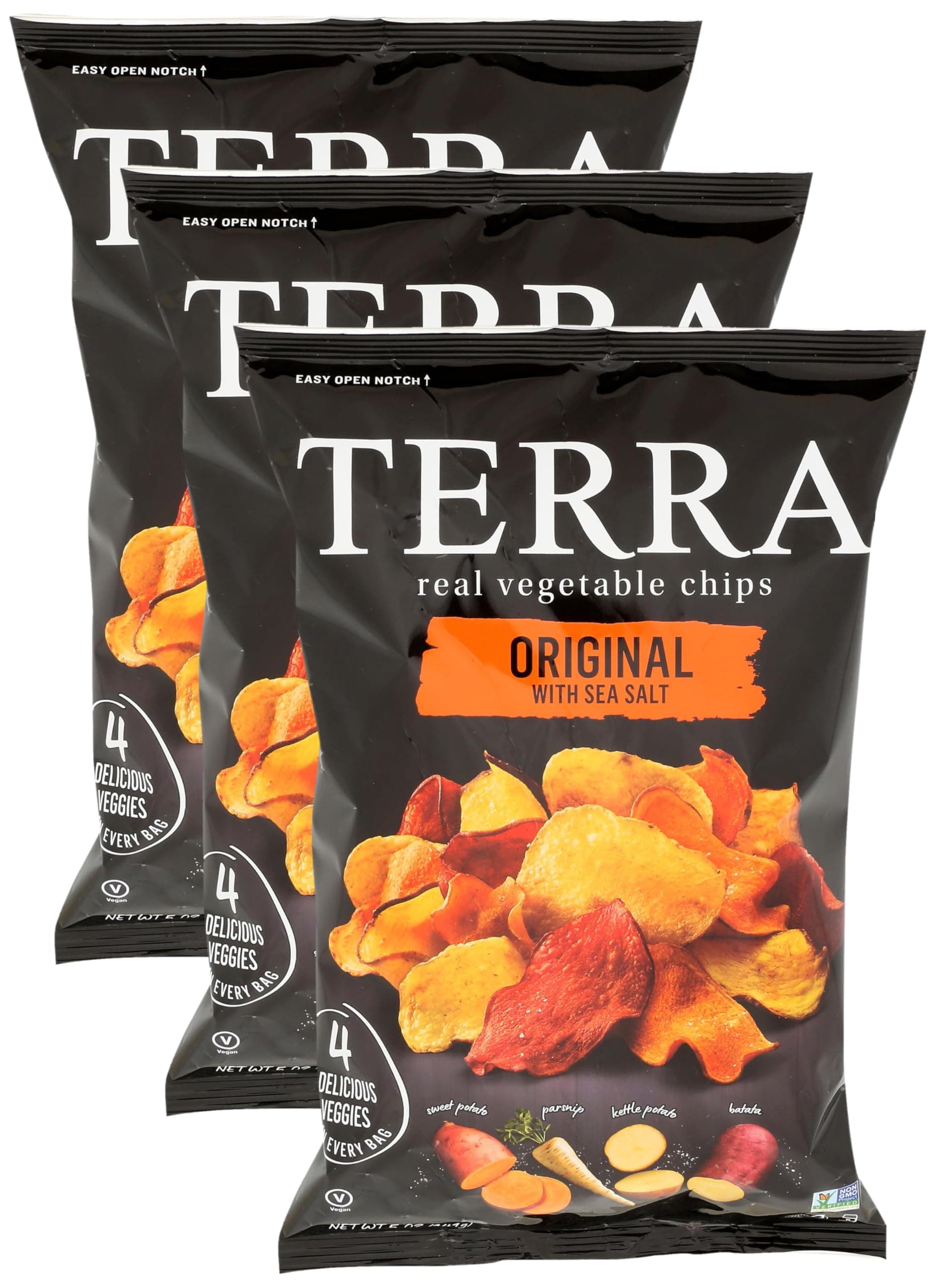 Vegetable Chips, Original Exotic Sea Salt, 5 oz (Pack of 3)