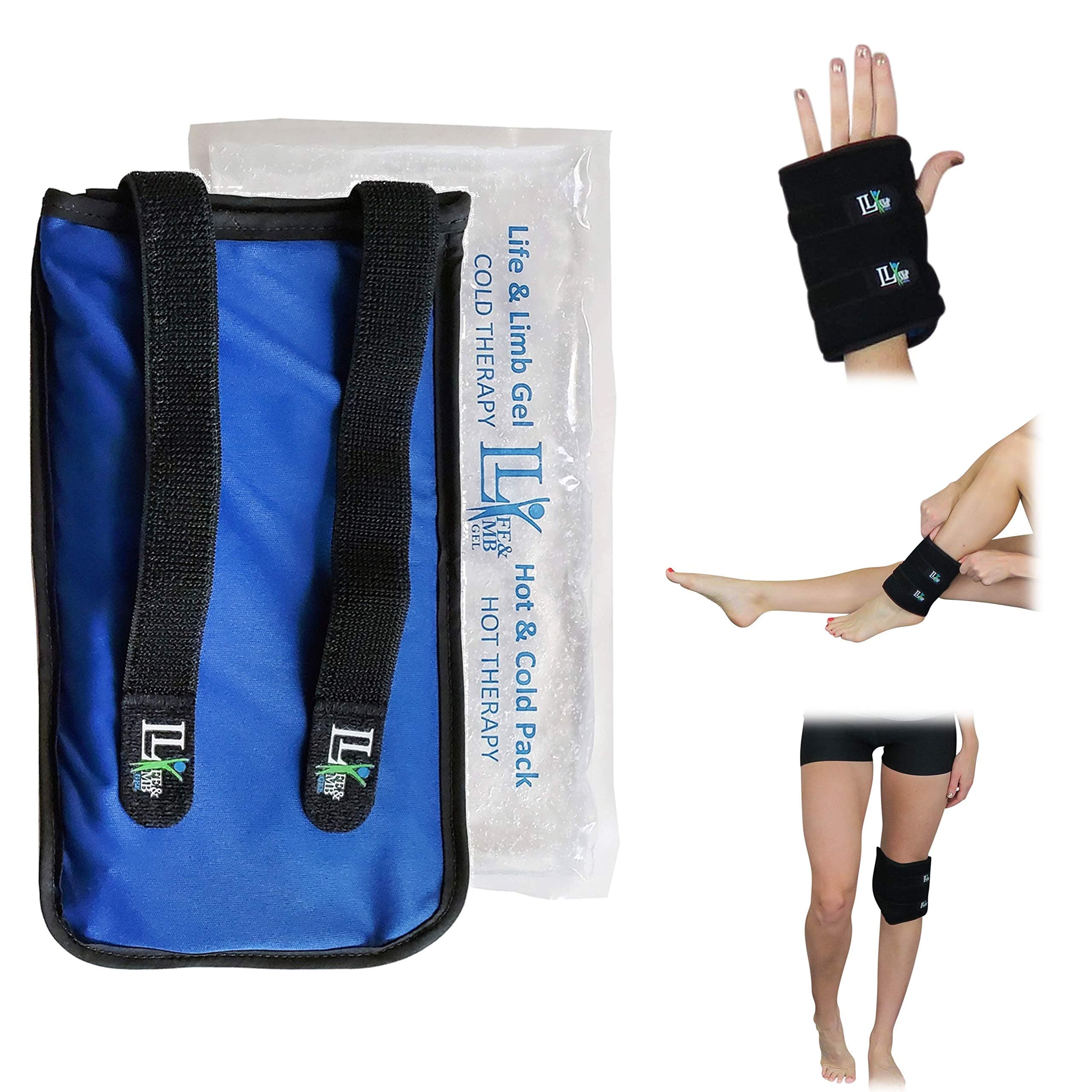 6 x 10 Small Hot Cold Compress Therapy Gel Pack Wrap for the Wrist Ankle Elbow Arm Plus EXTRA GEL INSERT