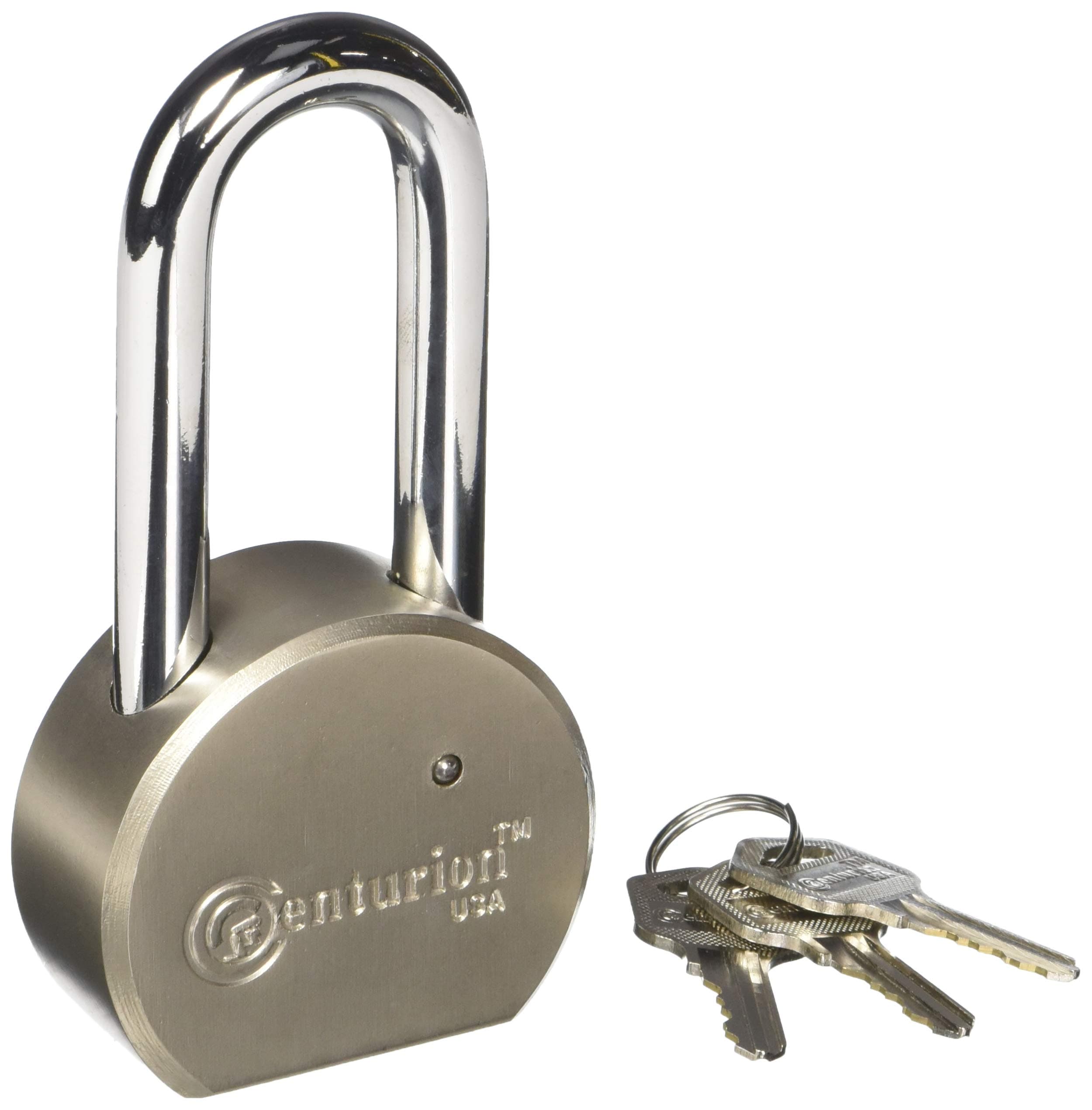 Centurion Round Body Solid Steel Padlock â€“ 65mm Wide Body (70mm Shackle)