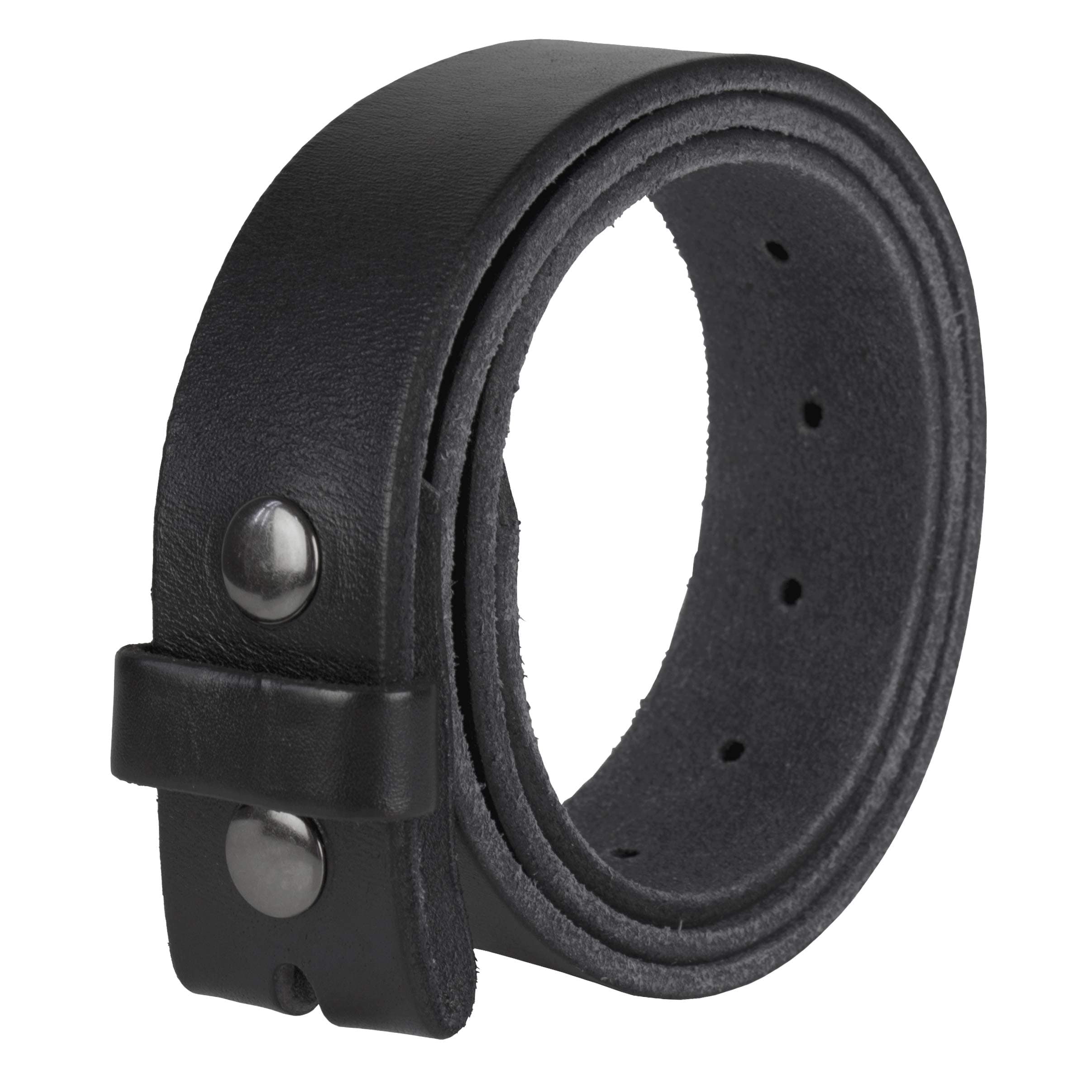 Genuine Full Grain Leather Belt Strap without Belt Buckle