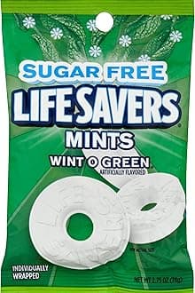 Life Savers Wint-O-Green Hard Candy, No Sugar (Pack of 2)