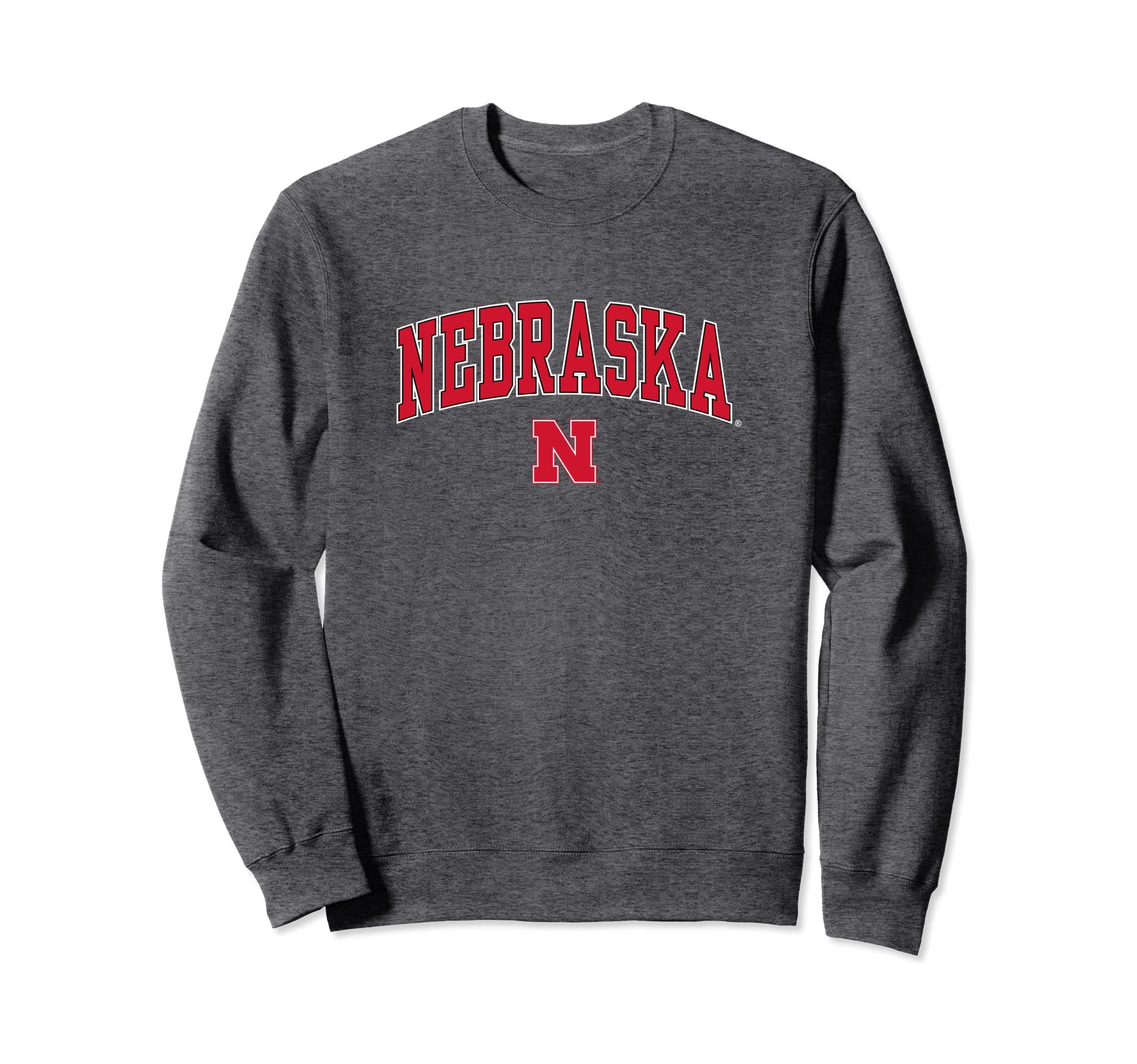 Nebraska Cornhuskers Arch Over Dark Heather Sweatshirt