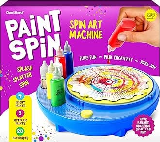 Dan&Darci Paint Spin Art Machine Kit for Kids - Easter Gift - Arts & Crafts for Boys, Girls - Art Craft Set for 6-9 Year Old Boy, Girl - Painting Spinner Toys - Birthday Gift Ideas for Ages 6-12 Year