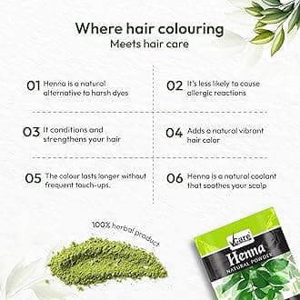 VCare Henna Natural Powder for Hair - 100 gm | Conditioning & Anti-Dandruff | Control Hair Fall, Henna Hair Colouring for Women and Men (Pack of 2)