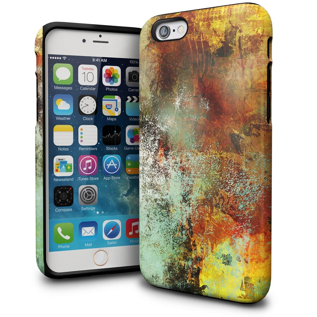 iPhone 6S Case, ZEBEC iPhone 6 Designer Pattern case [Shockproof]-[Dual Layer] Protective Slim Dual Hard Case with Fashion Design Pattern for Apple iPhone 6S & iPhone 6 - Memory Spray