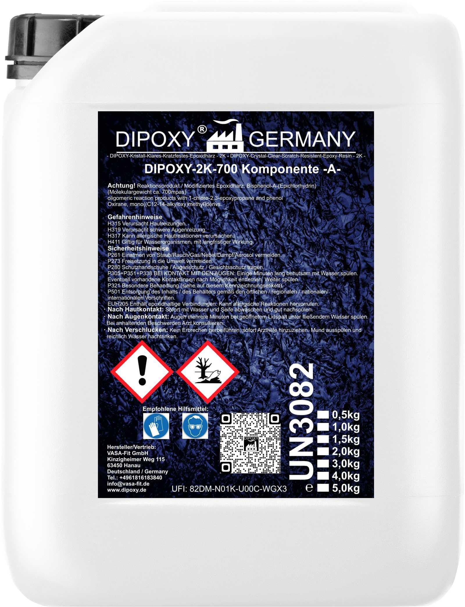 1 kg Dipoxy-2K-700 only the resin. Component A