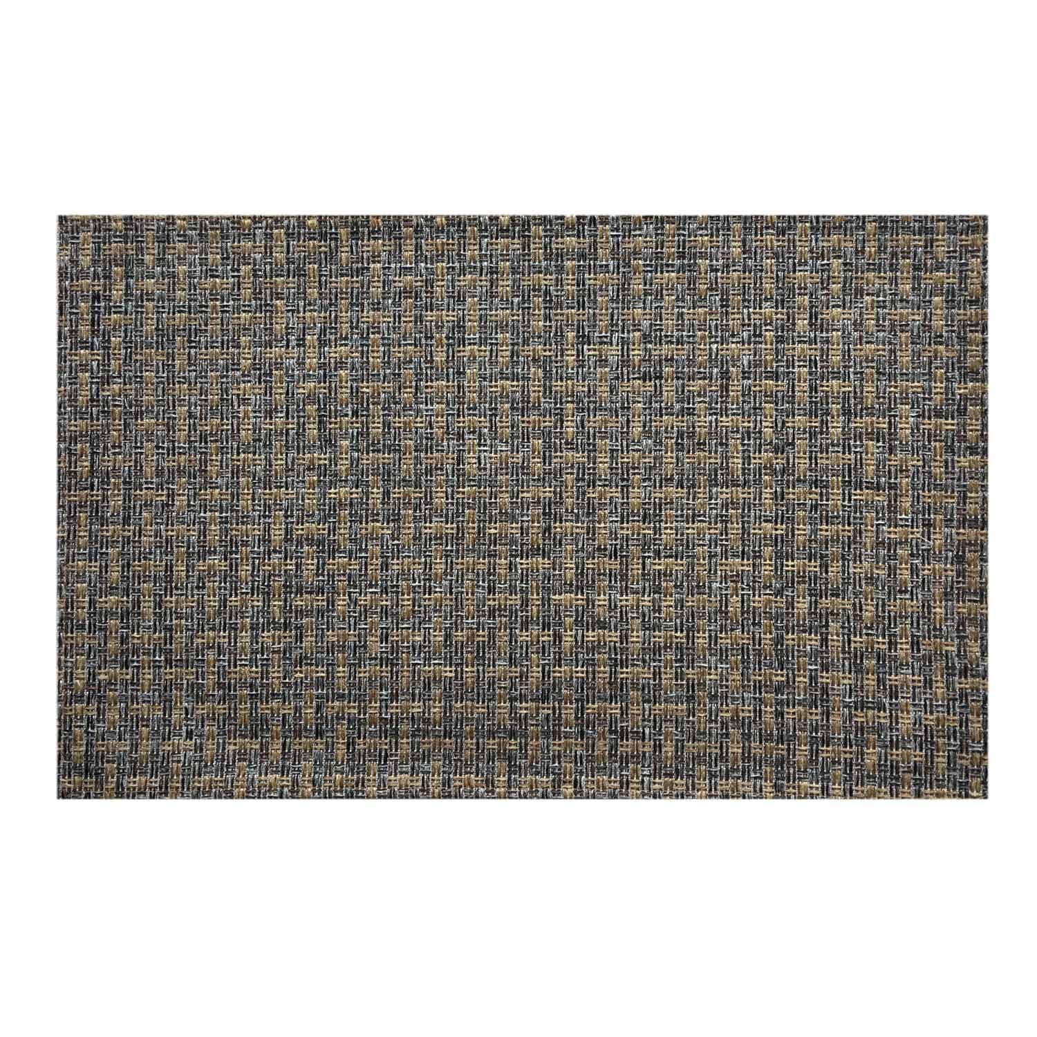 Rectangle Fabric Placemats for Dining Table, 11.5”×17.5”, Set of 6, Cross Weave Navy Blue