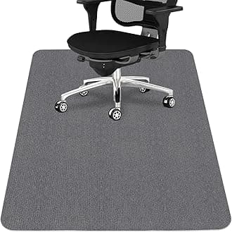 Sycoodeal Office Chair Mat for Hardwood Floor,Office Computer Gaming Chair Mat for Tile Floor,Large Floor Protector Rug,Anti-Slip,Easy to Clean,Grey(48"x60")