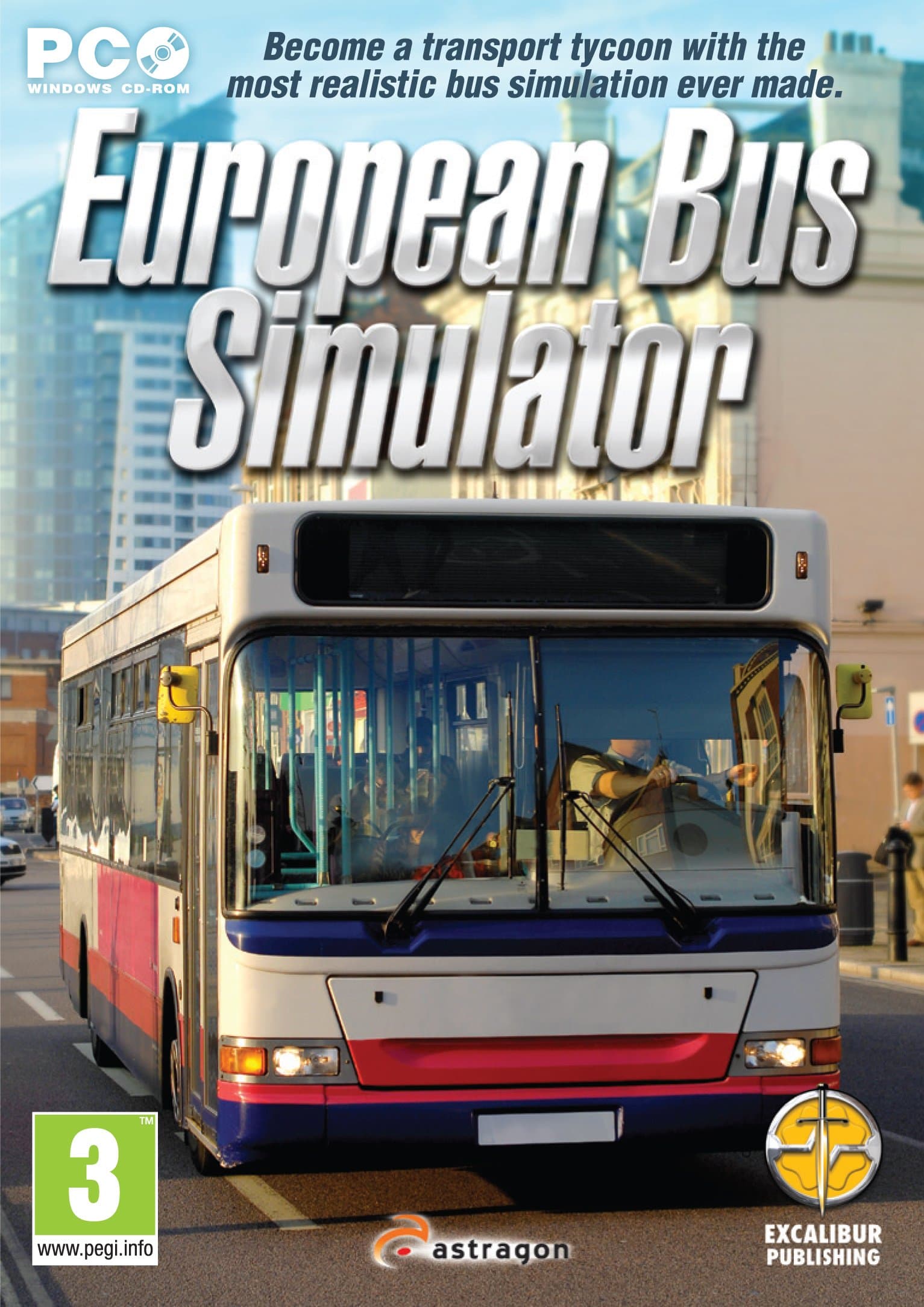 European Bus Simulator for PC CD-ROM