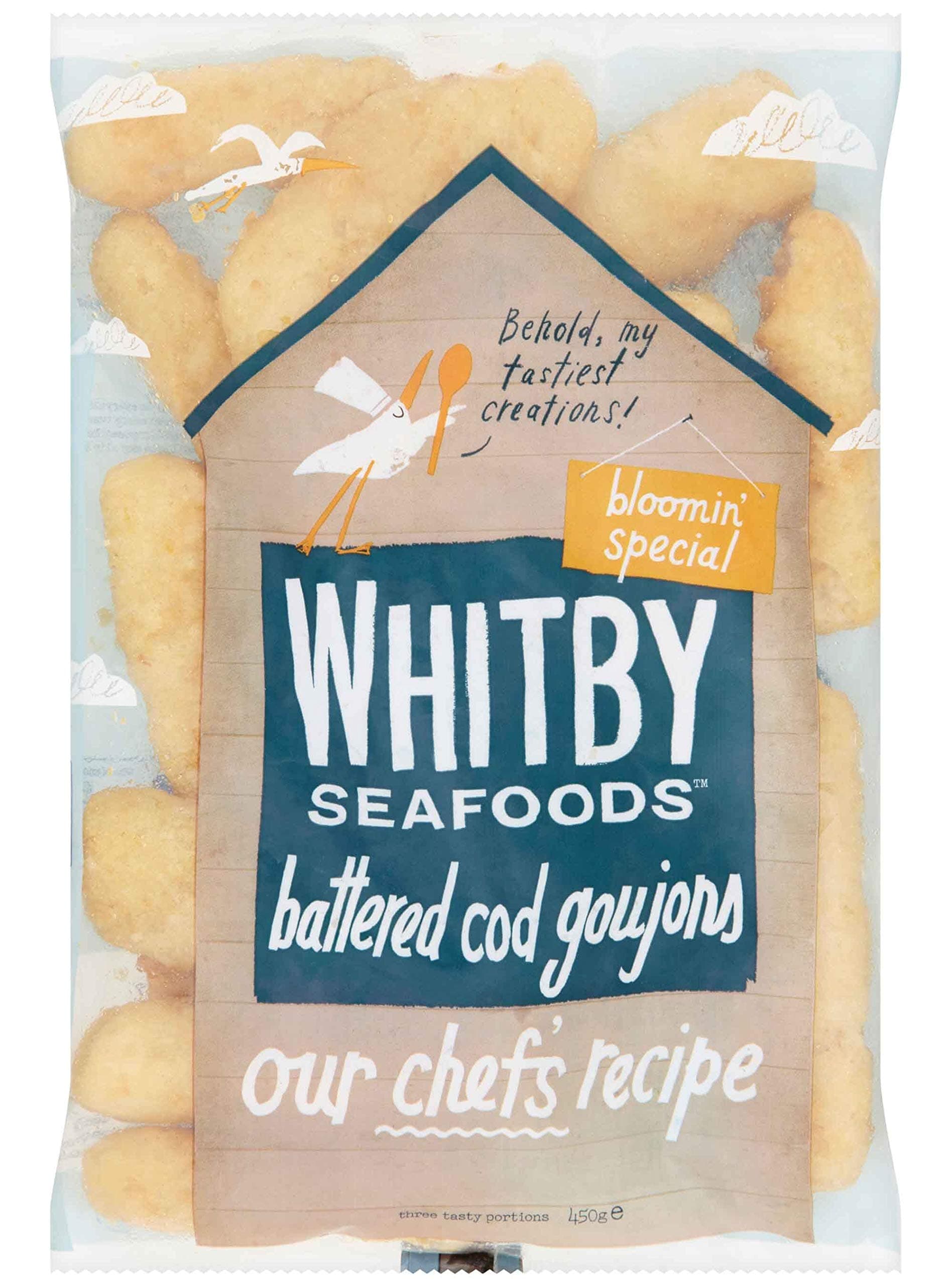 Whitby Frozen MSC Battered Cod Goujons - 10x450g