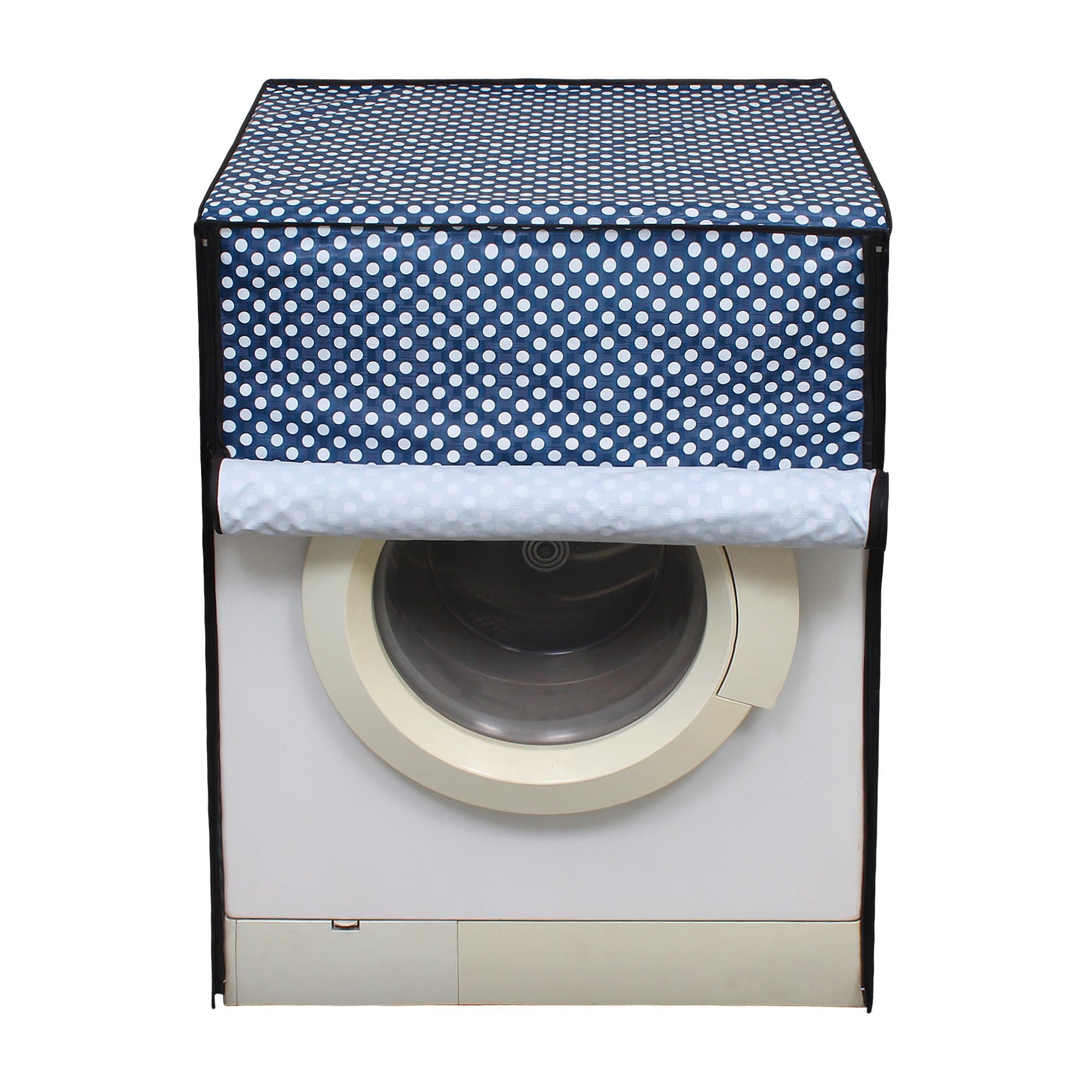 Lithara Front Load Washing Machine Cover Waterproof Dustproof For 7 Kg, 7.2 Kg, 7.5 Kg, 8 Kg | Size : (61 x 86 x 61, Design47)