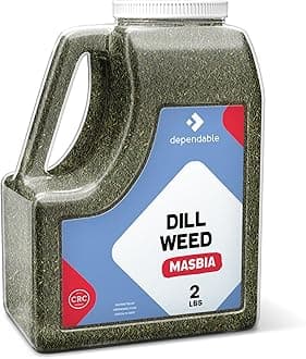 Dependable Foods Dill Weed – 2 Lb. Bulk Jar –- 100% Natural Pure Herbal delight, Non-GMO, No Additives, Salt-Free Seasoning | Kosher, Allergen-Free Spice