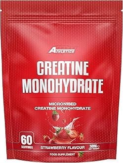 Creatine Monohydrate Powder (60 Servings (Pack of 1), Strawberry)