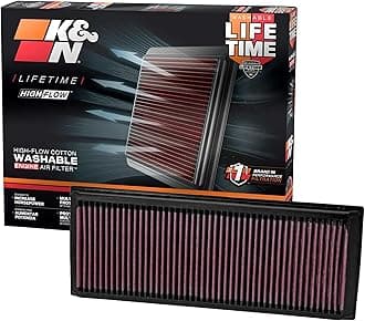 K&N Engine Air Filter: High Performance, Washable Replacement Filter: Compatible 1998-2015 Mercedes Benz (G550, R500, S400 Hybrid, C300, G500, GL 450, GL 500, GL 550, and more select models), 33-2181