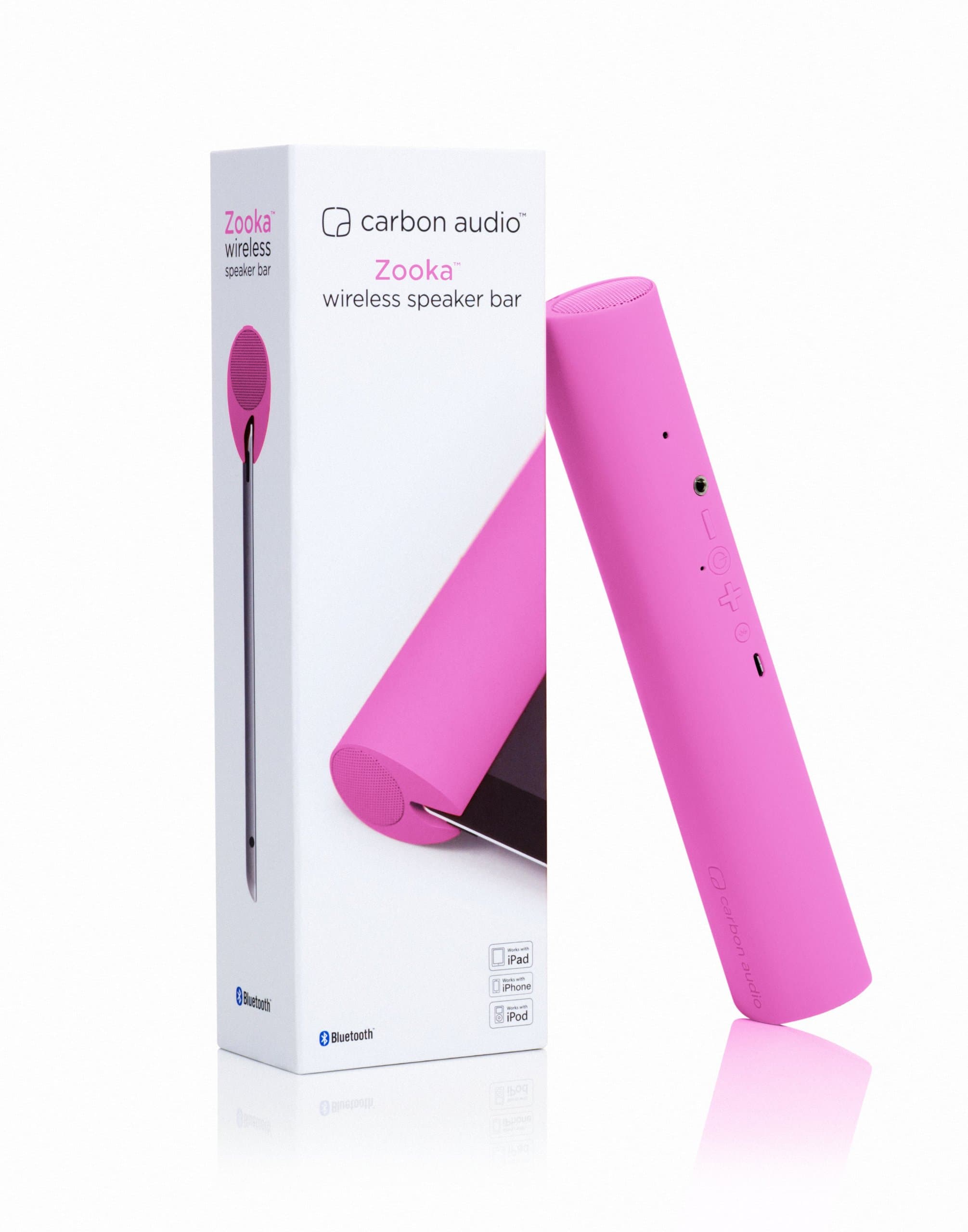 Zooka Wireless Speaker for iPad and Bluetooth Devices (Pink)