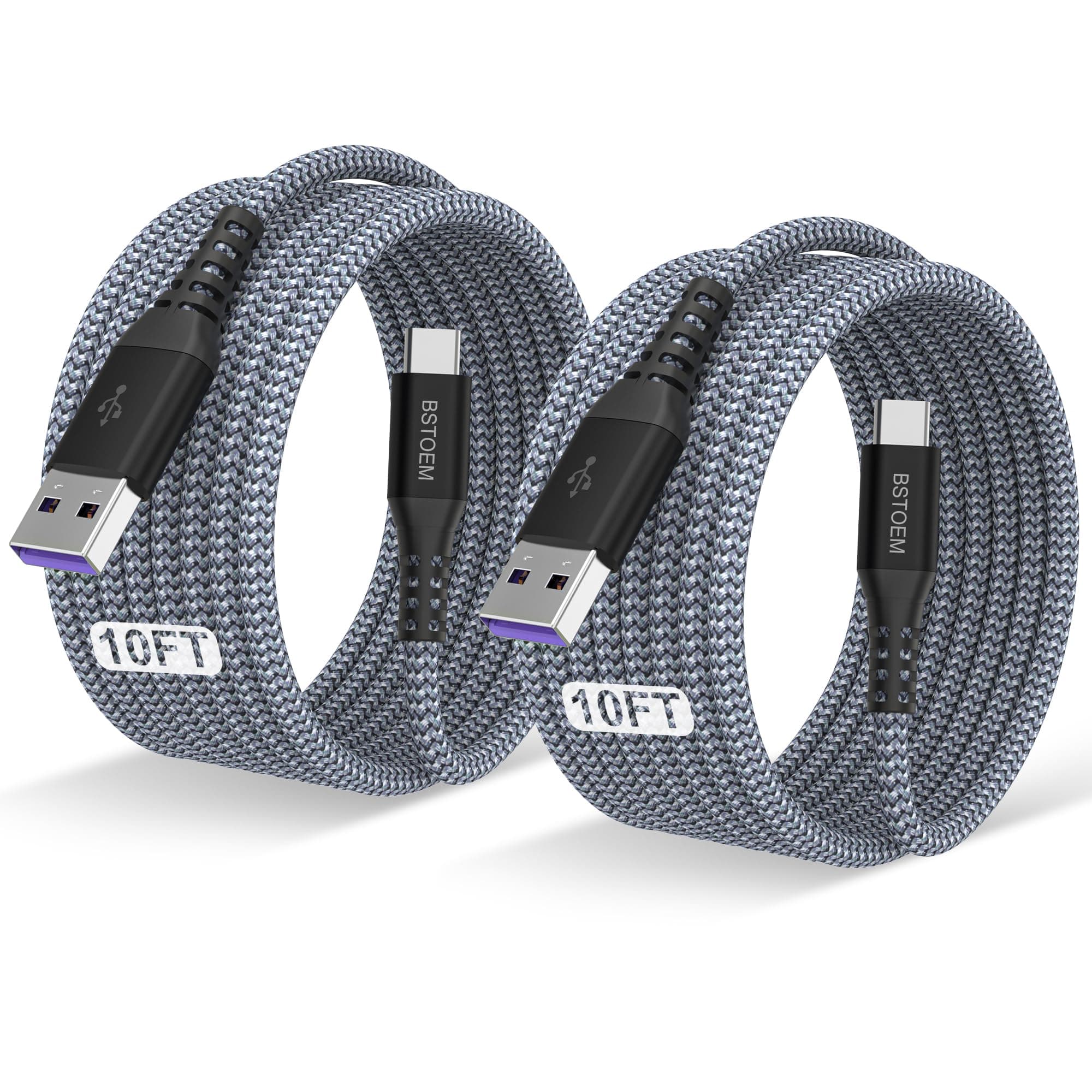 - USB A to USB C Cable 10 ft,Type C Charger Cord Fast Charging 10FT 2Pack,for Samsung Galaxy S26/S25 +/Ultra/S24/S23/S22/S21/S20/S10/S9/S8/s7/Note20/10/9/8/Tab S9,for Kindle Fire,USBC Phone Wire