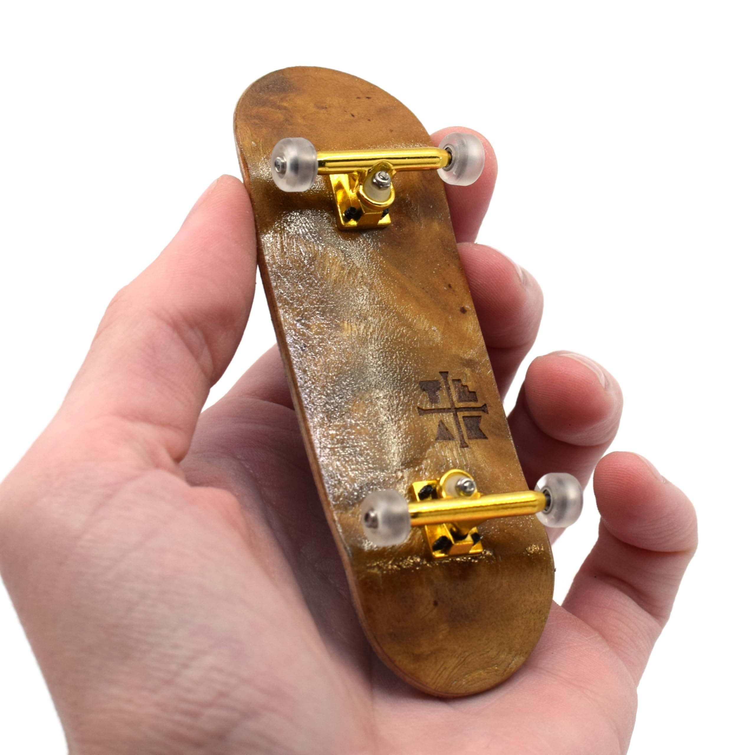 Teak Tuning 32mm PROlific Complete Fingerboard - Color Deisgn Options | 32mm x 97mm Handmade Maple Wood Deck | Pro Board Shape | Polyurethane Bearing Wheels | O-Ring Tuning
