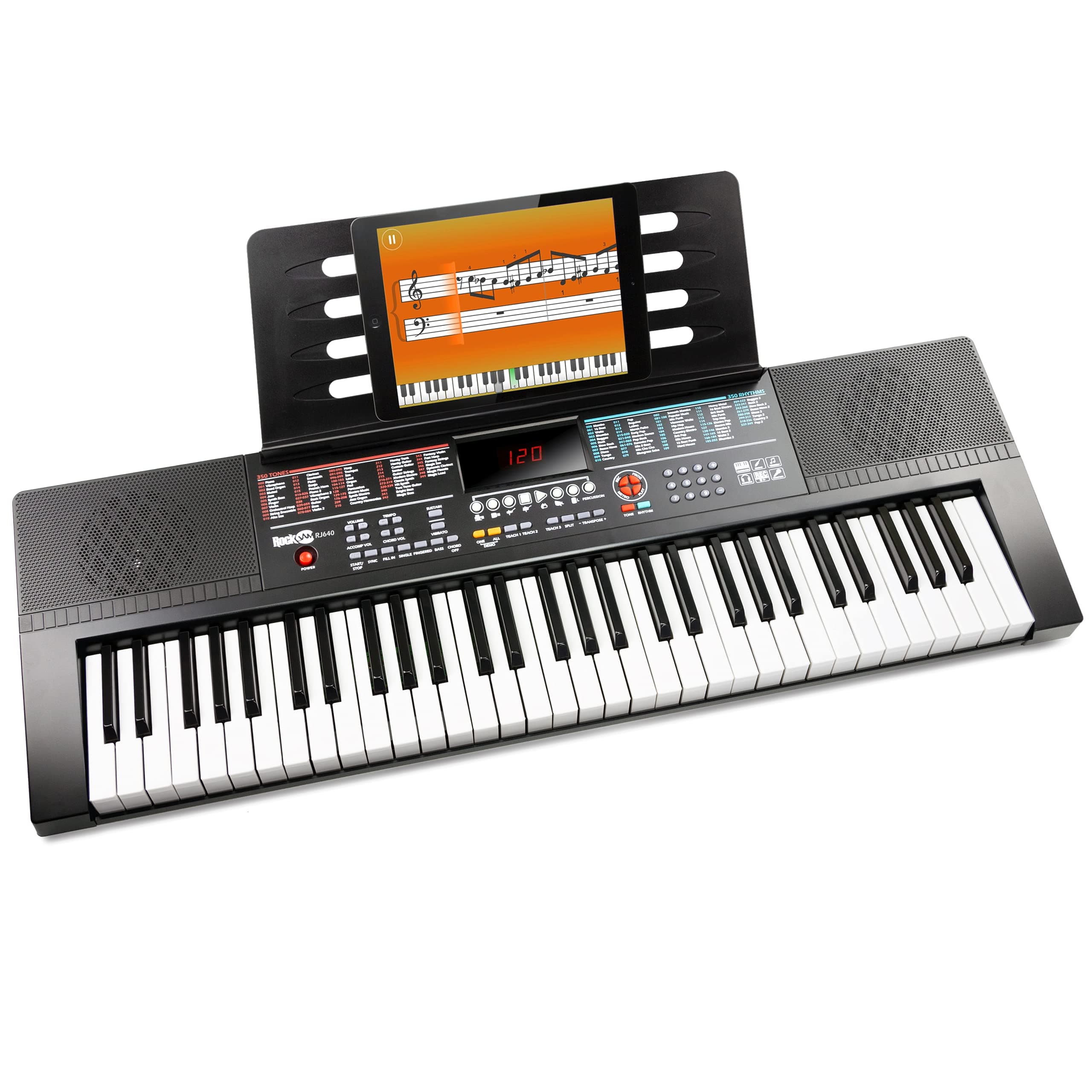 RockJam 54 Key Keyboard Piano with LED