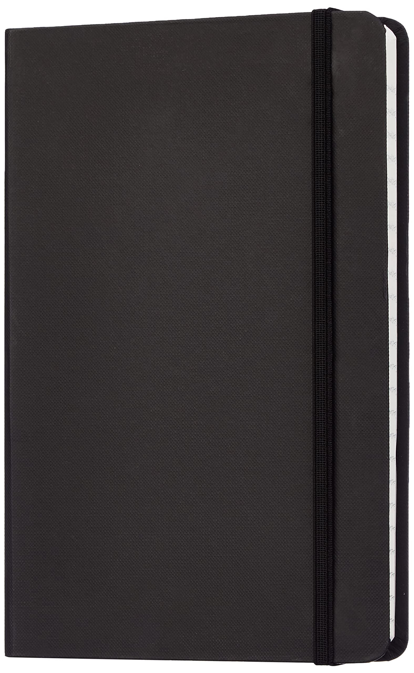 amazon basics Classic Notebook, Ruled - (130 Mm X 210 Mm) - 240 Pages (Black)
