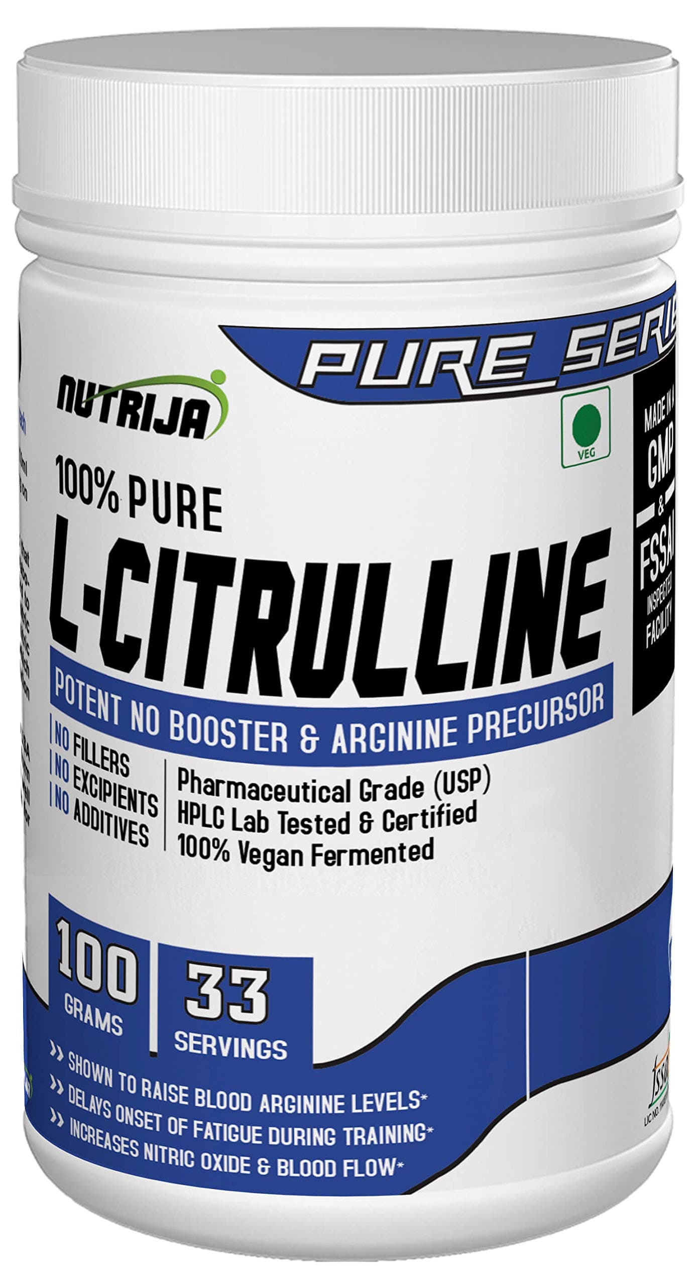 L- Citrulline- 100 grams-Unflavoured
