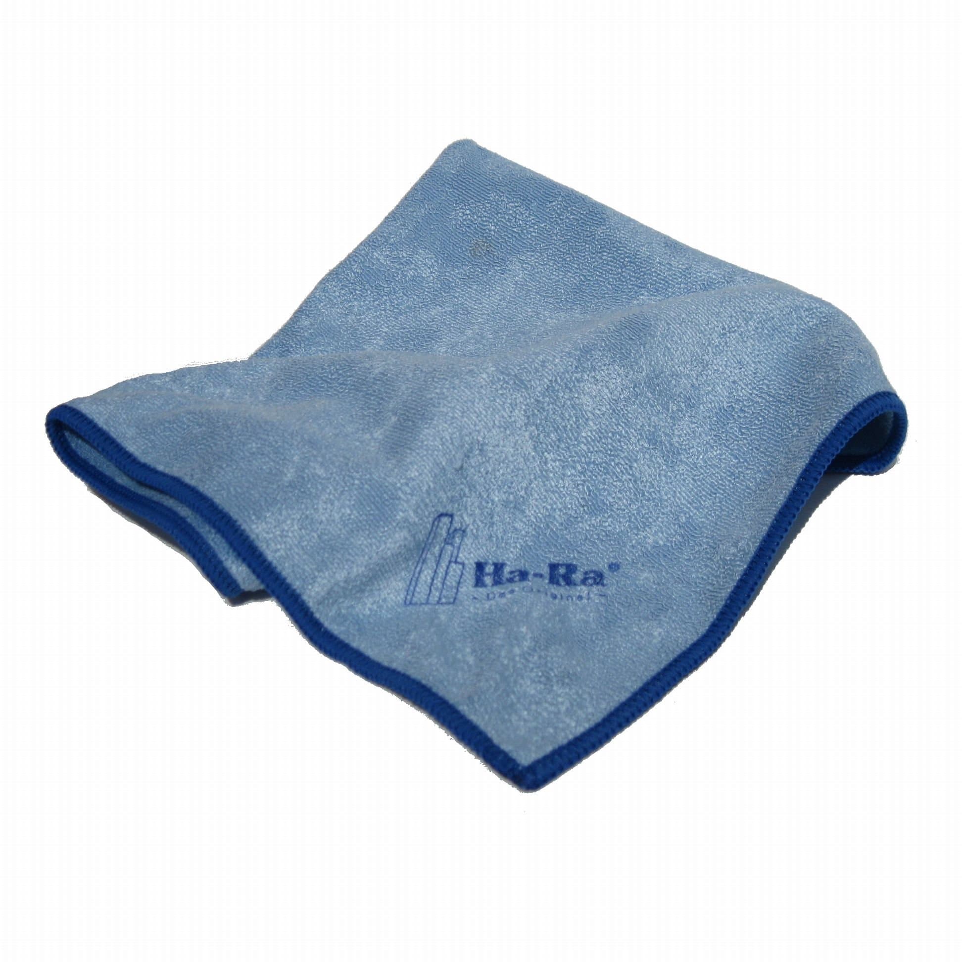 Star Cloth Blue I Microfibre Cloth for Surface Cleaning I Cleaning Cloth with Blue Hem in 40 x 40 cm I High Performance Microfibre I High Cleaning Power & Dries Streak-Free