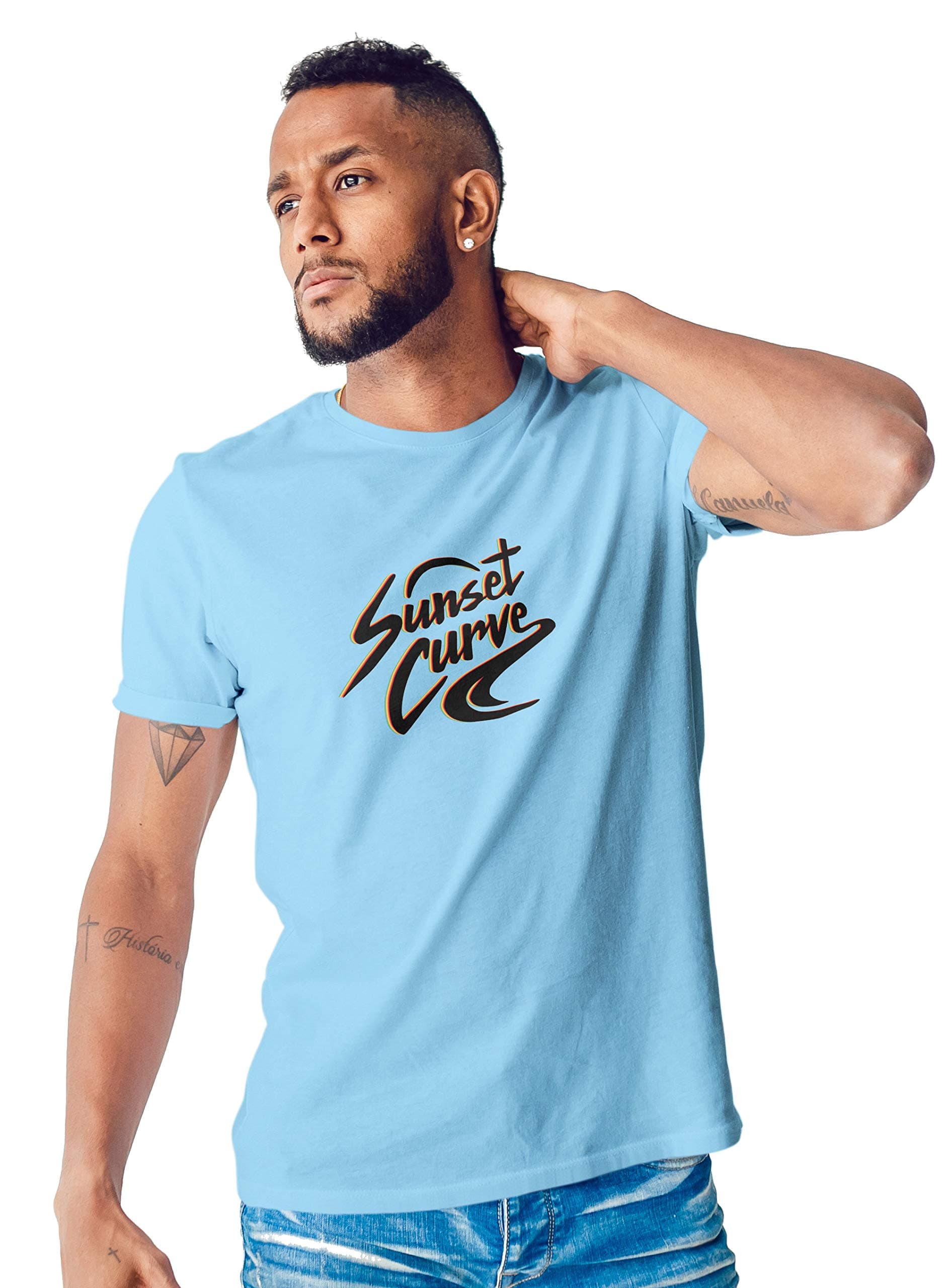 Sloth Cloth Sunset Curve Pride Tshirt for Men