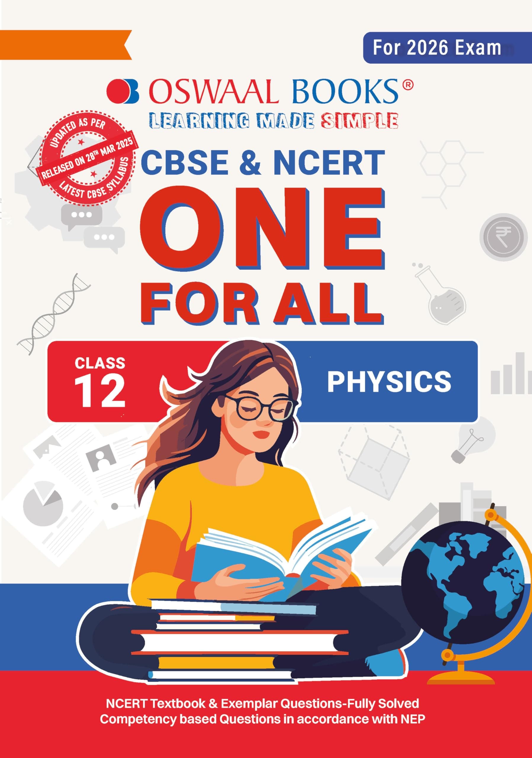 Oswaal CBSE & NCERT One for All Class 12 Physics (For 2026 Exam)