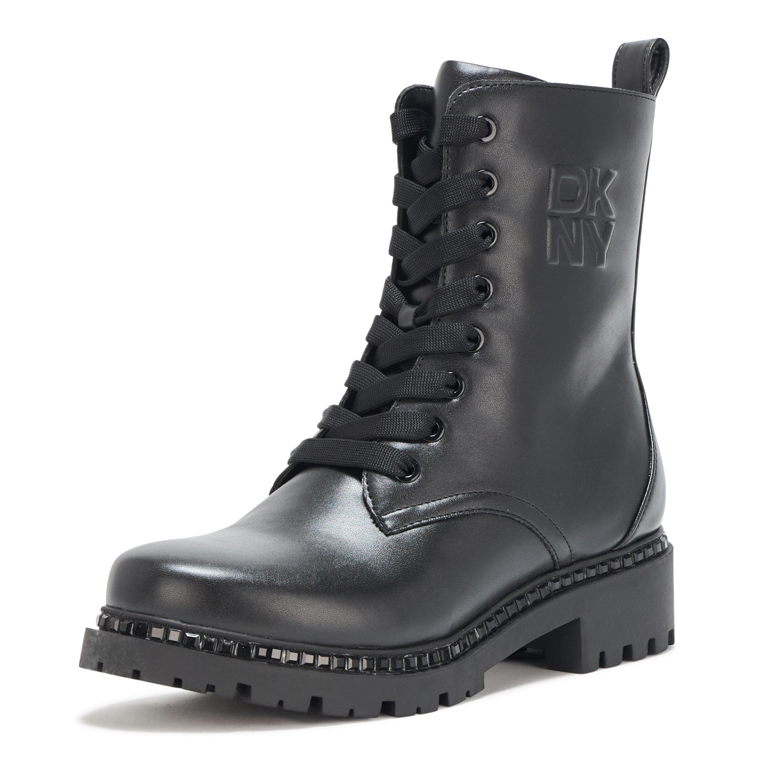 DKNY Women's Rommily Lace Up Boot Combat