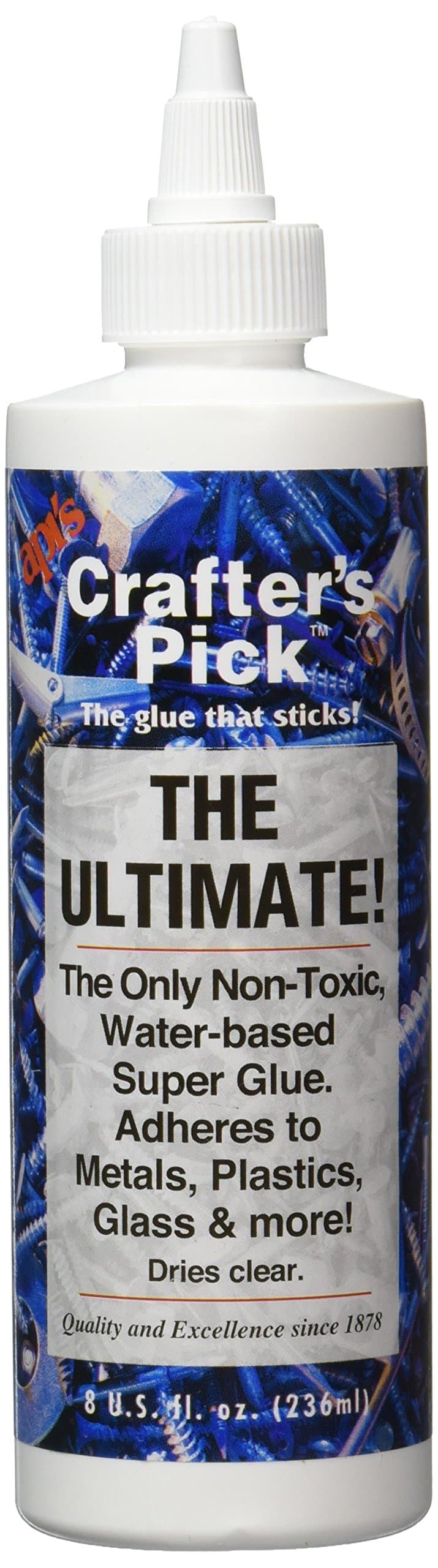 ADHESIVE PRODUCTS API60138 Ultimate Glue 8 OZ Bottle, Multicolor