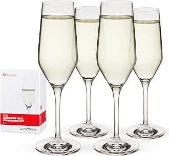 Style Sparkling Wine Glasses, Set of 4
