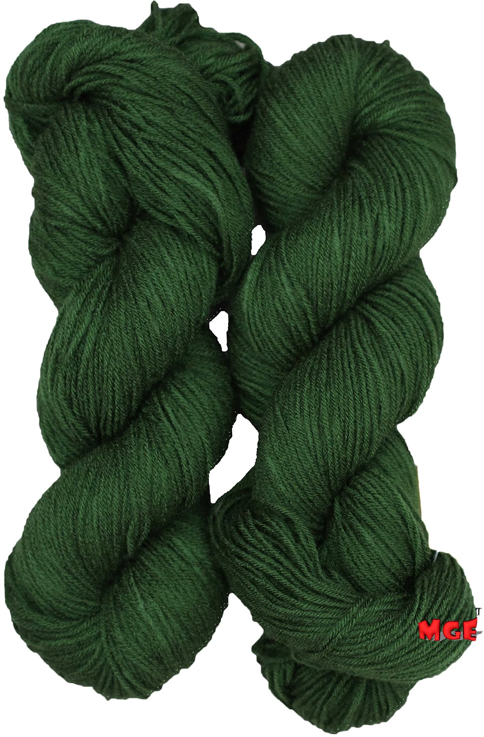 SIMI ENTERPRISE Brilon Leaf Green (400 gm) Wool Hank Hand Knitting Wool/Art Craft Soft Fingering Crochet Hook Yarn, Needle Knitting Yarn Thread dye SM-XZGC