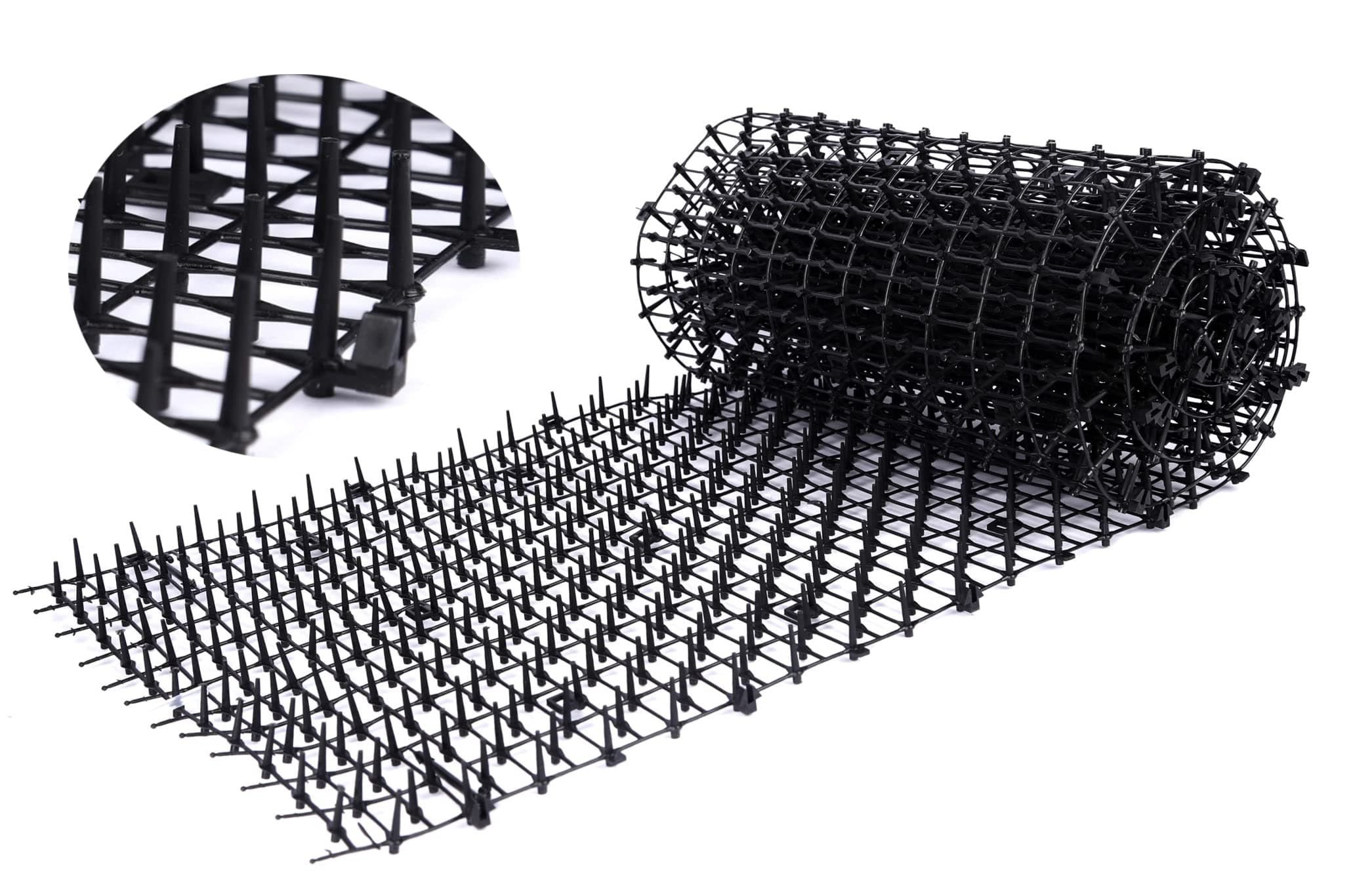 P.C Repellent Cat Mat Plastic Spike Keep cat away 6.5' Black 1pcs